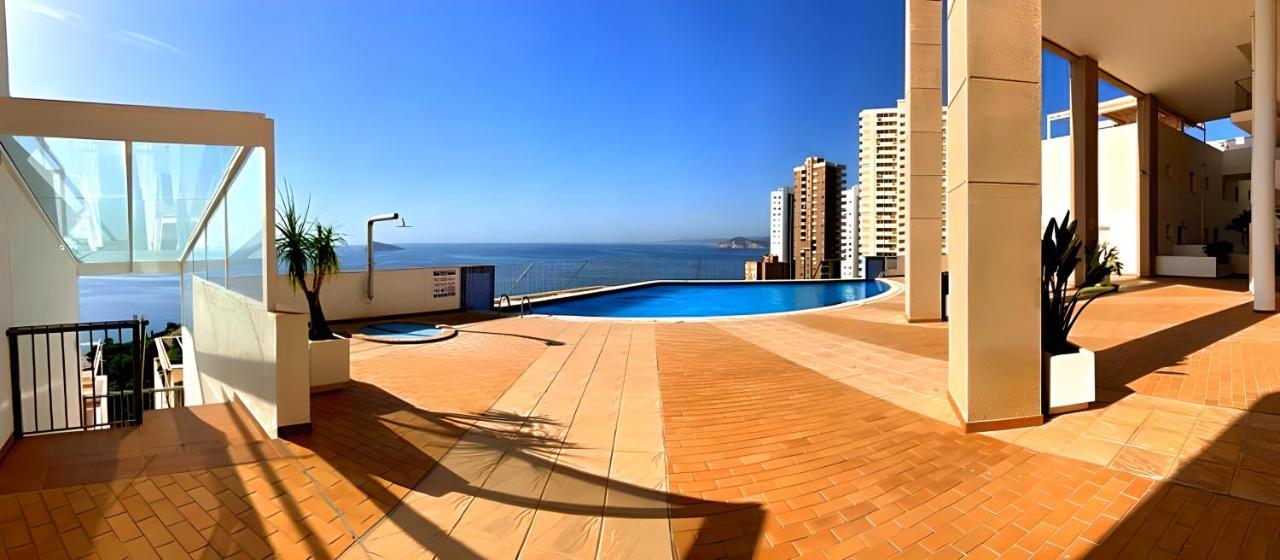 Spectacular Sea Views 2 Bedrooms In Villa Marina เบนิดอร์ม ภายนอก รูปภาพ
